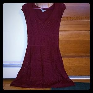 Cranberry knit American Eagle dress
